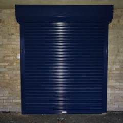 roller-shutter-door-blue by print Door Systems