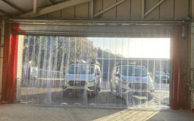 industrial estate warehouse, upgraded both front and side entrances